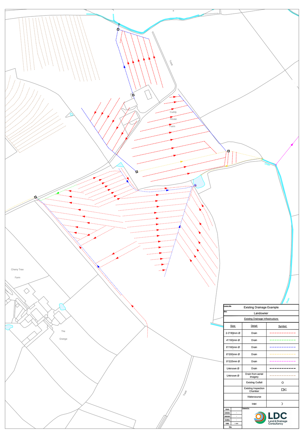Digital PDF Drainage Plan