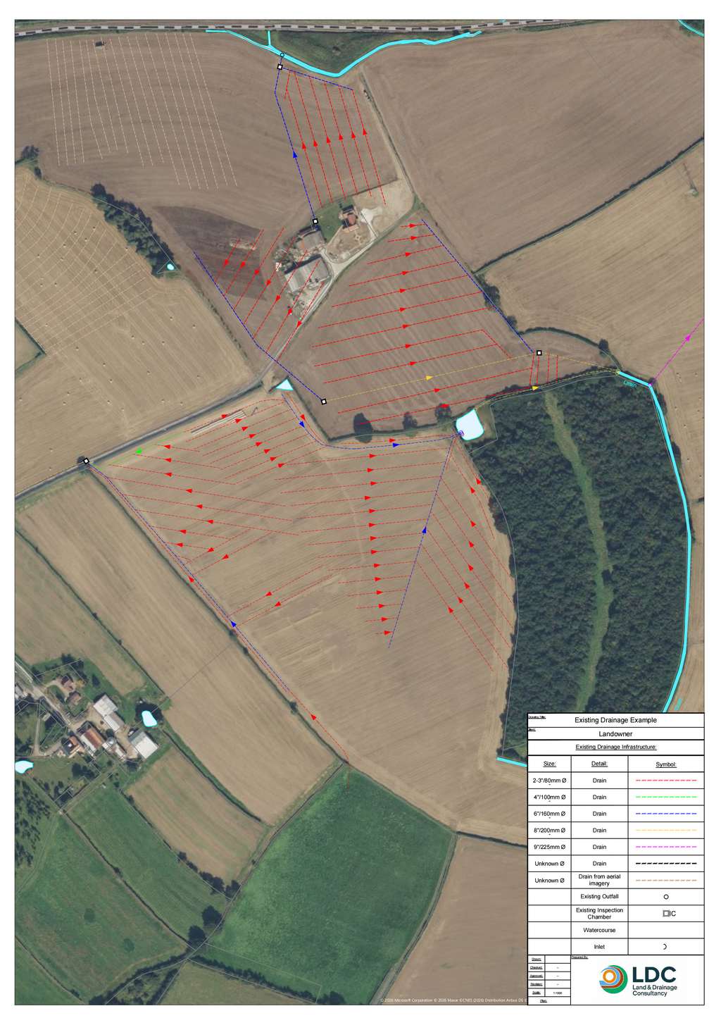 Digital PDF Drainage Plan
